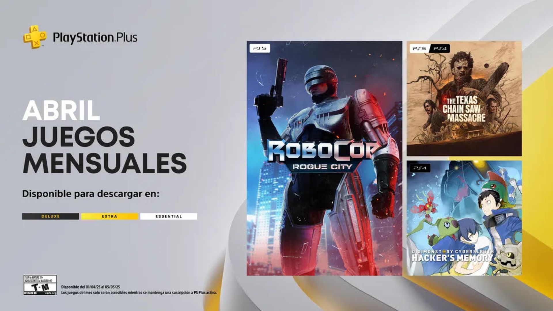 Confirmados los juegos de Ps Plus Essentials de Abril 