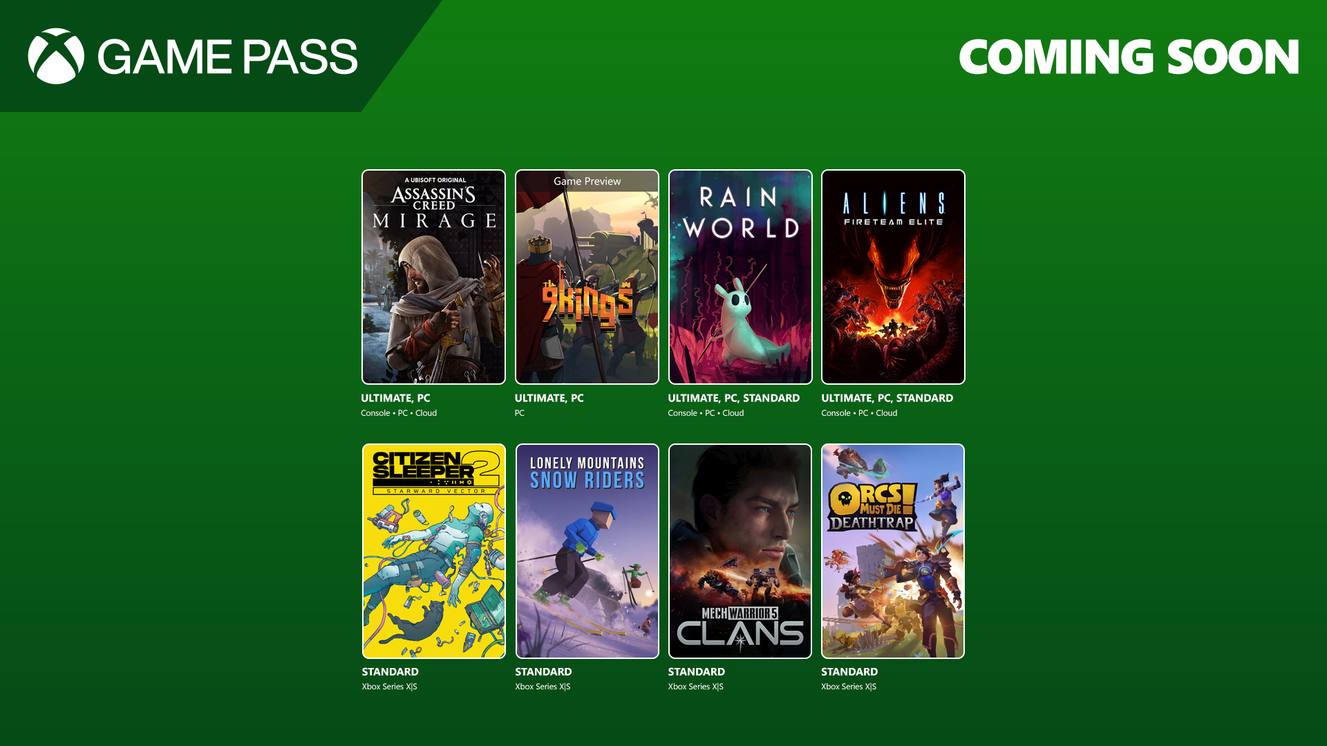 Agosto en Xbox Game Pass : ¿Qué llega y qué se va?